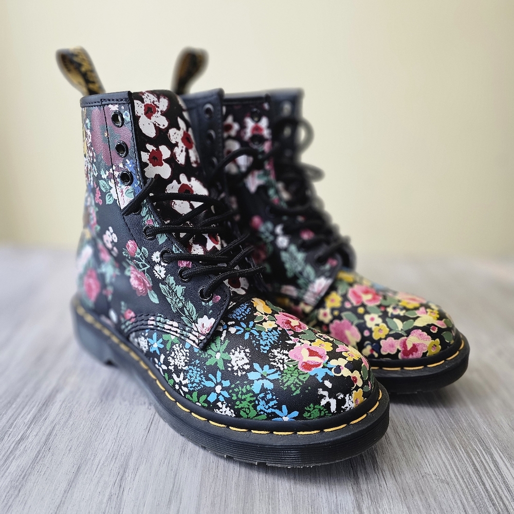 Floral Doc Martens 1460 Pascal Boots